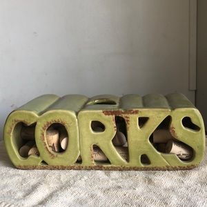 Kirklands ceramic Cork holder